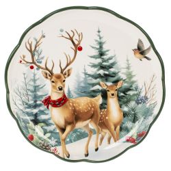 GAEM Тарелка "Олени", L20 W20 H2 см