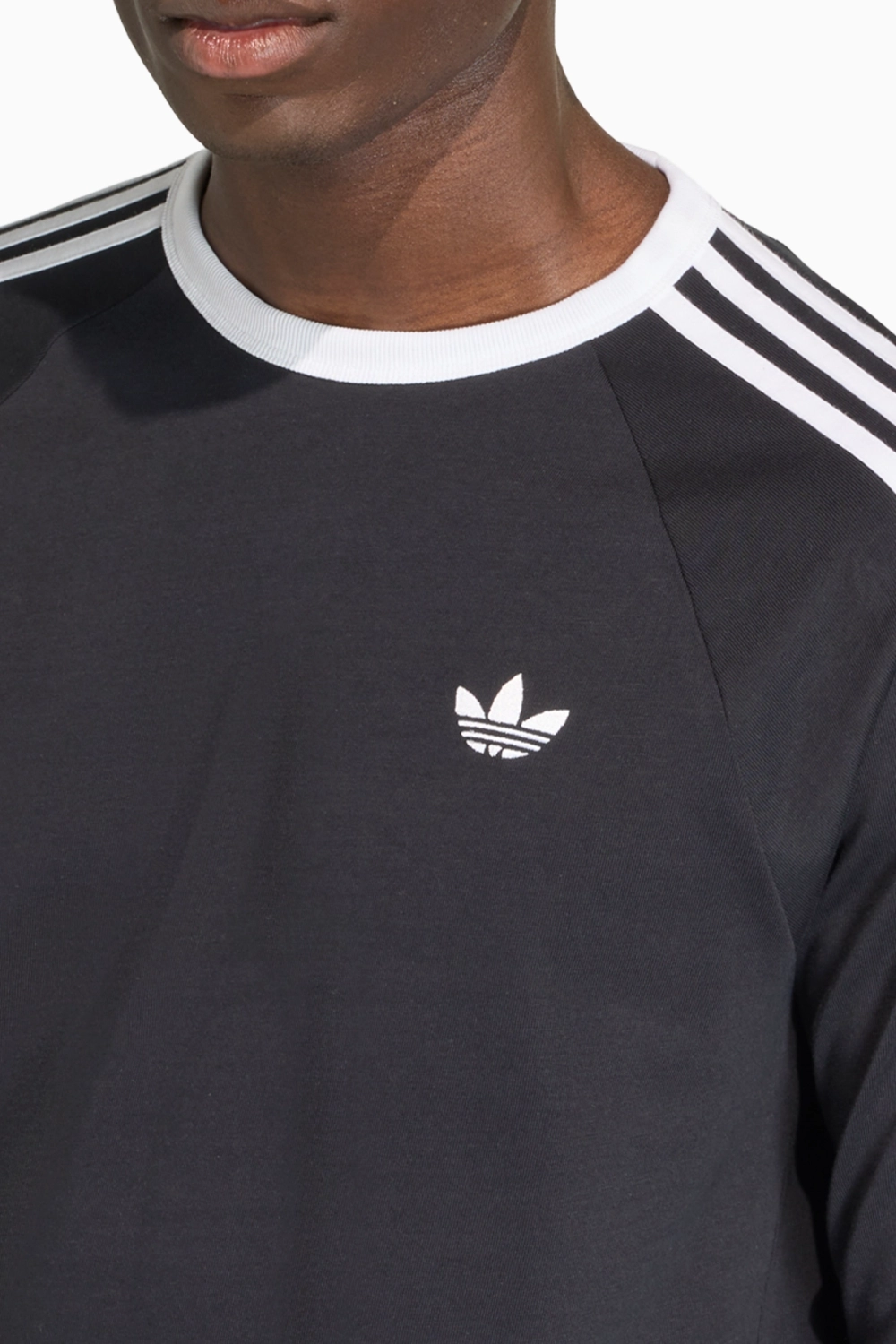 Футболка с длинными рукавами adidas Adicolor Classics 3-Stripes Tee - черный