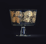 Фруктовница с позолочением Egizia