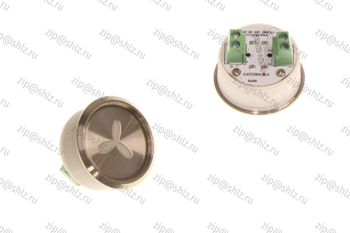 Кнопка (кнопочный модуль) HA2307-S-W-FAN, "Вентилятор", круглая, статическая белая подсветка.