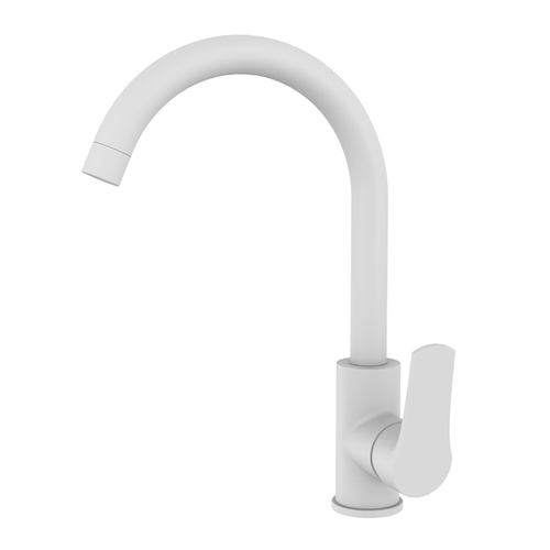 СМЕСИТЕЛЬ ДЛЯ КУХНИ MEAL, БЕЛЫЙ МАТОВЫЙ (1/10) "MILARDO" M01WTJ0M05