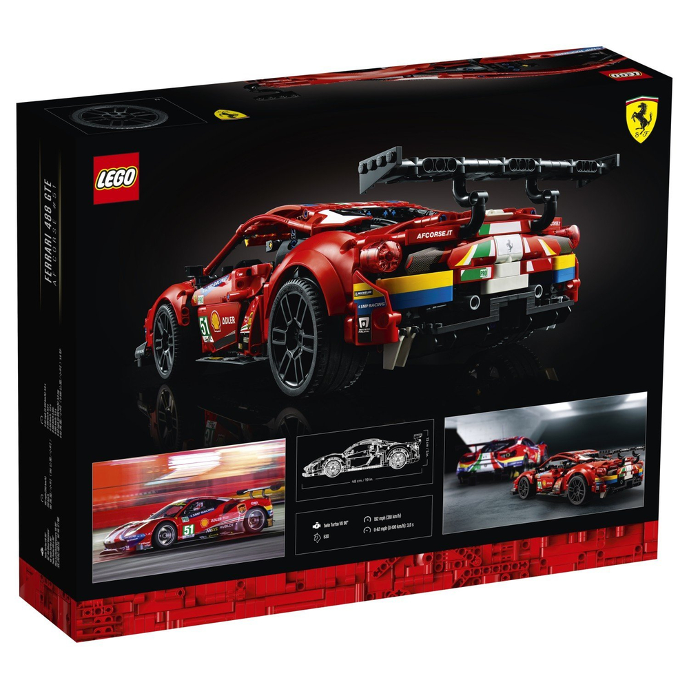 LEGO Technic: Ferrari 488 GTE AF Corse 51, 42125 — Ferrari 488 GTE AF Corse #51 — Лего Техник