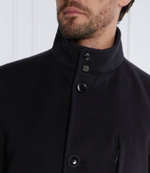 Хлопковое пальто h hyde standup c BOSS BLACK - темно-синий(50502271)