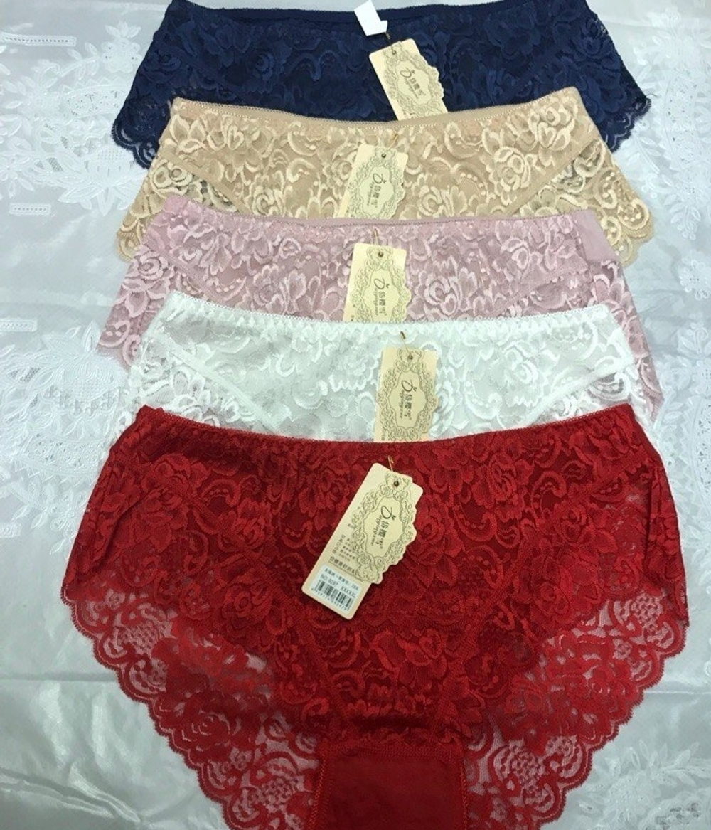 Трусы х/б,кружева,выс.посадка 9326__1