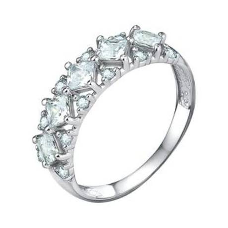 Кольцо из серебра с фианитами