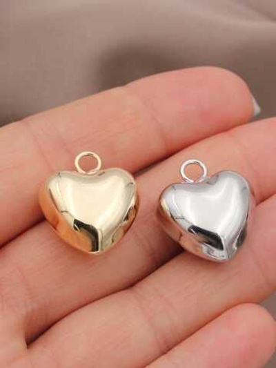 0654-18з Подвеска "Сердце" 18 мм, позолота