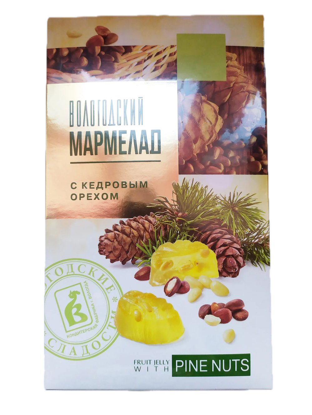 МАРМЕЛАД С КЕДРОВЫМ ОРЕХОМ 280 гр.