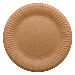 Тарелка картон. 180мм ECO PLATE КРАФТ / 100 шт