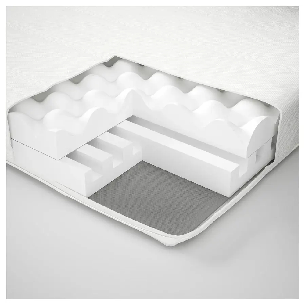 Матрас для односпальной кровати - AFJALL  IKEA/ АФЬЕЛЛЬ ИКЕА, 80x200 см, белый