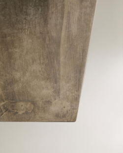 Zara Home Ваза из нержавеющей стали, цвет серый, 18 см