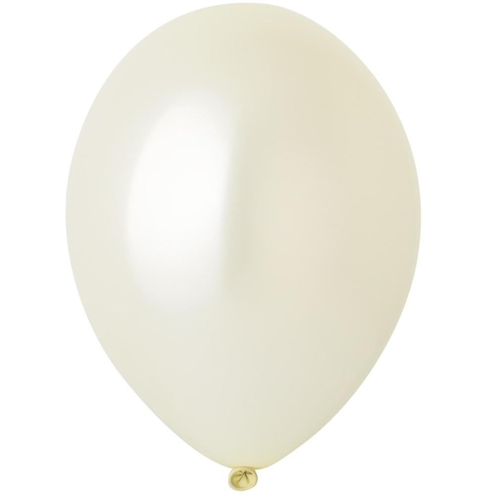 Шар латексный Экстра Металлик 30 см (Белый)