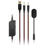 Игровые наушники с микрофоном SVEN AP-U1001MV, черный (USB, LED)