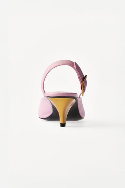 ZARA X WILLY CHAVARRIA ТУФЛИ БЕЗ ЗАДНИКА, РОЗОВЫЙ