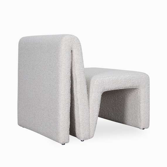 Лаунж-кресло Velle, белое букле