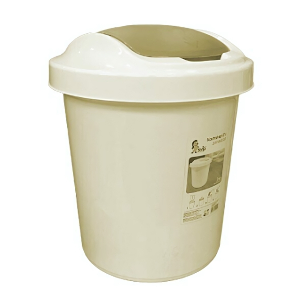 Контейнер для мусора Vogue 12 л кофейный