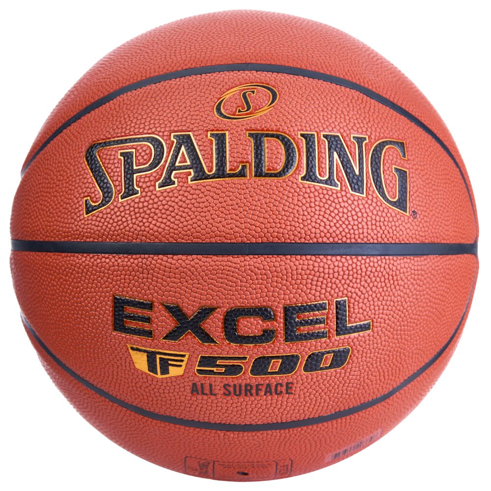 Мяч баск. SPALDING TF-500 Excel In/Out р.7, 76797z, композит, коричнево-черный