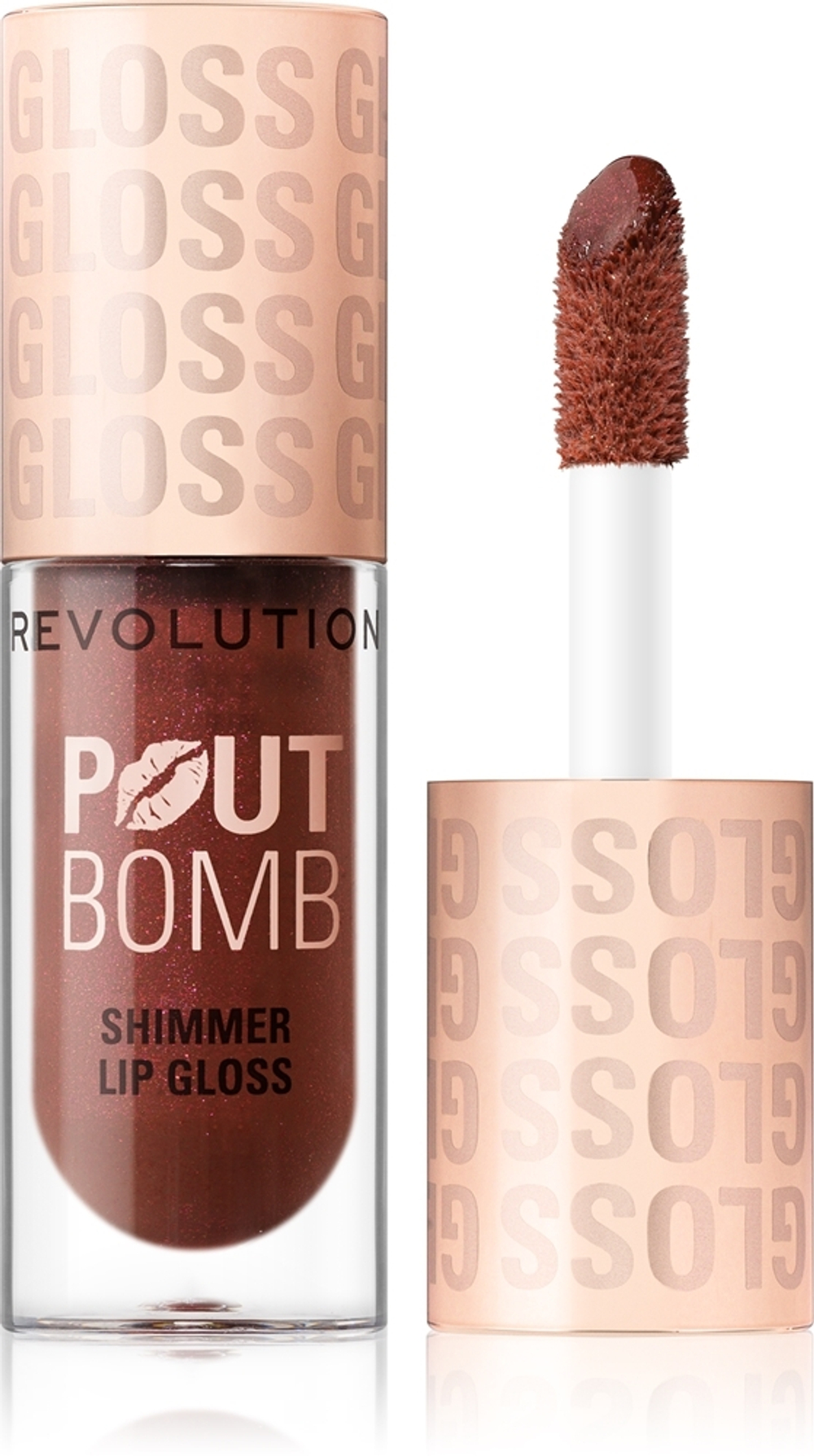 Makeup Revolution Shimmer Gloss - глянцевый блеск для губ, 4,5 ml