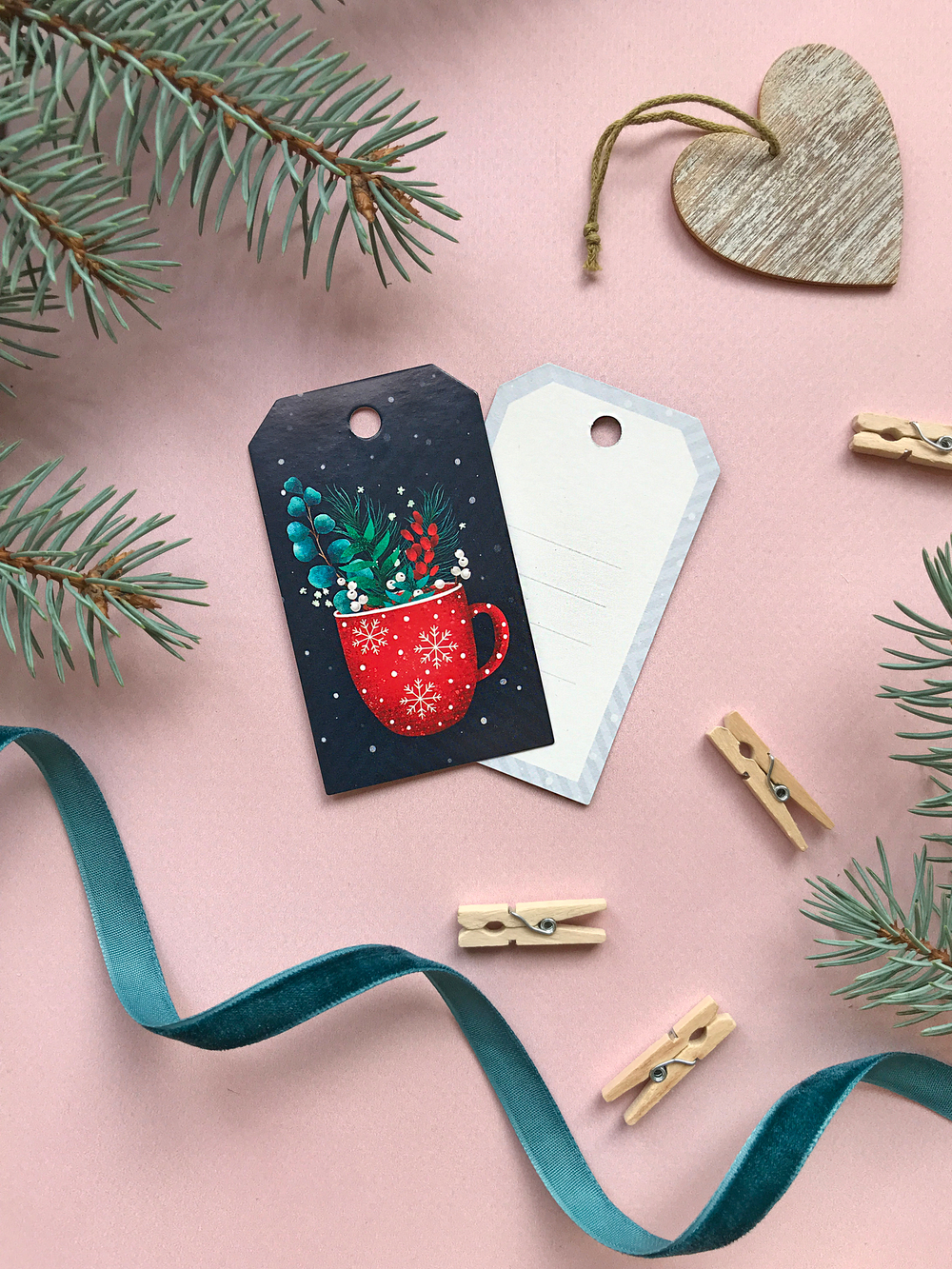 Бирка на подарок  «Тепла и уюта», 4,7 × 8 см