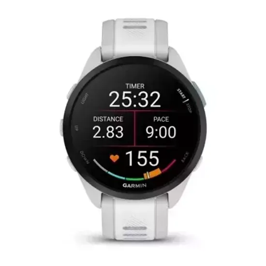 Беговые смарт-часы Garmin Forerunner 165, Mist Grey/Whitestone 010-02863-21