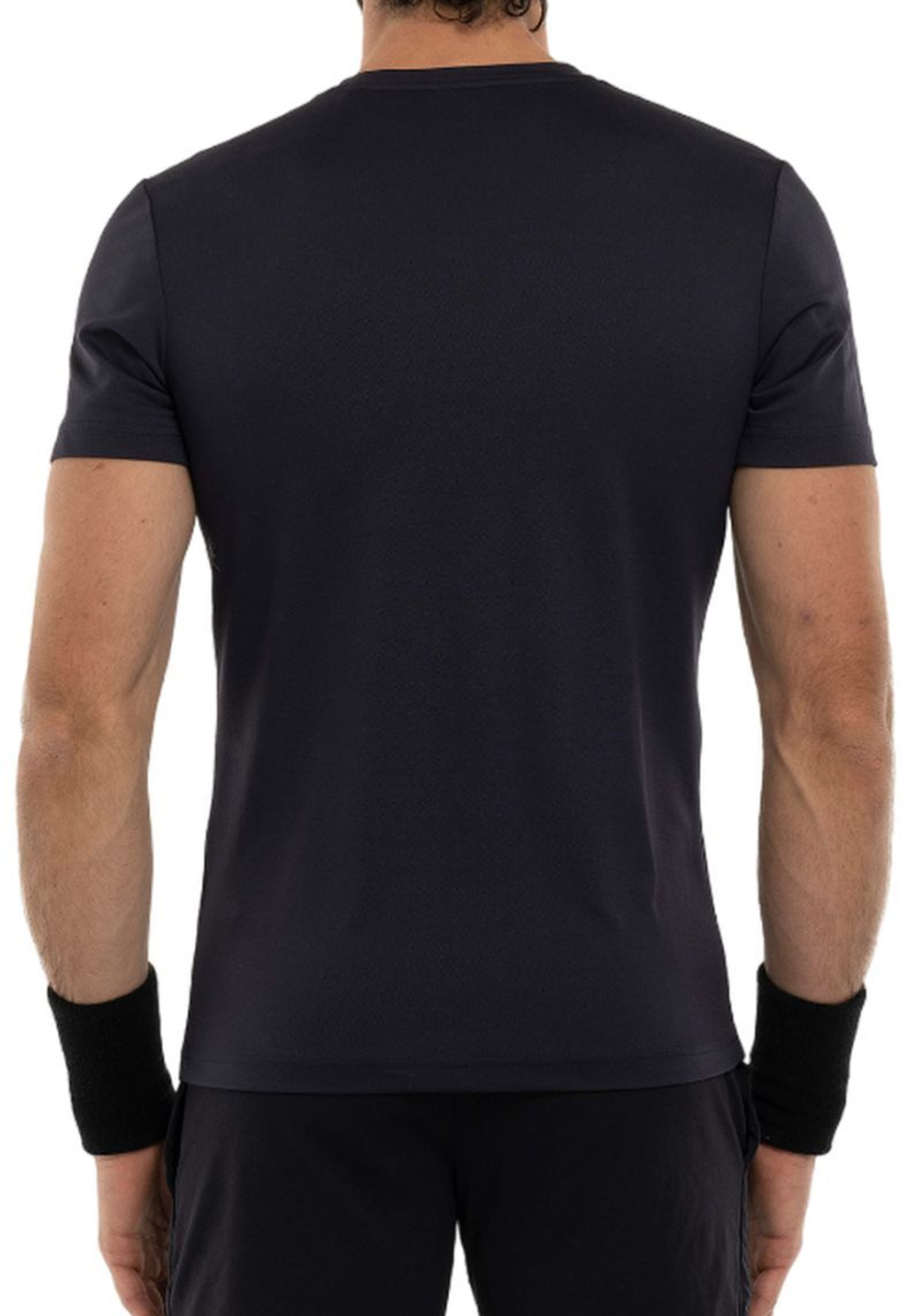 Мужская теннисная футболка Hydrogen Tennis Block Color Tech T-Shirt - blue navy/fuchsia fluo