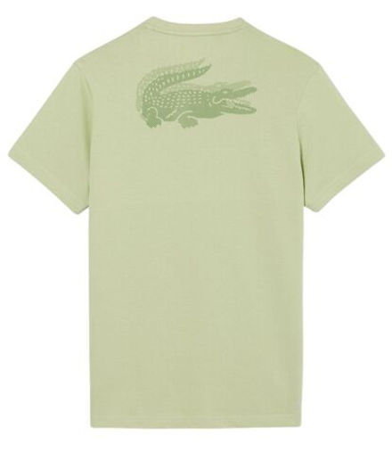Теннисная футболка Lacoste Ultra Dry Crocodile Graphic - green