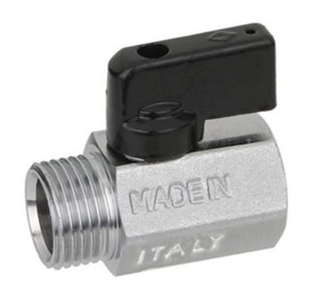 Кран шаровой мини Bugatti Kansas 805 1/2" НР/ВР ручка-флажок 08050021