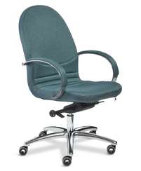 Кресло SAMBA V chrome ткань изумруд