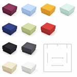 Картонный футляр «Алиса» 60x60x34 мм под серьги, подвеску, значок и обручальные кольца