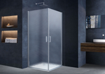 Душевой уголок Alpha VSR2-3AL, хром, стекло текстурное