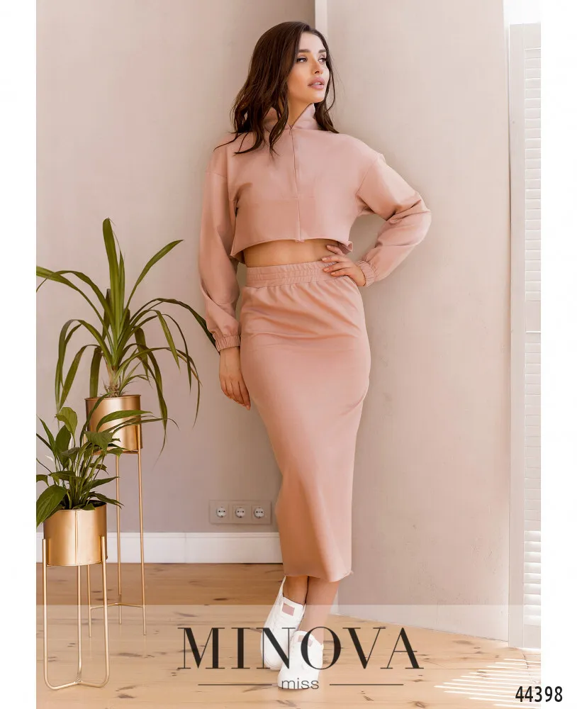 Костюм 2162-пудровый Minova