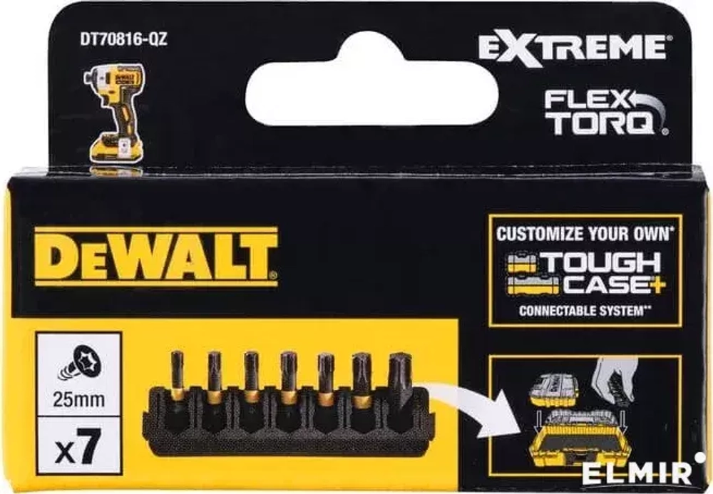 Набор бит FLEXTORQ 25 мм DeWalt, DT70816