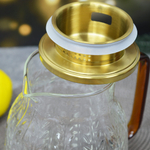 Чайник-кувшин заварочный 1,5л, рельефное стекло, ZEIDAN Z-4340