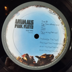 Винтажная виниловая пластинка LP Pink Floyd Animals (Japan 1977) (No Obi) 25AP 340