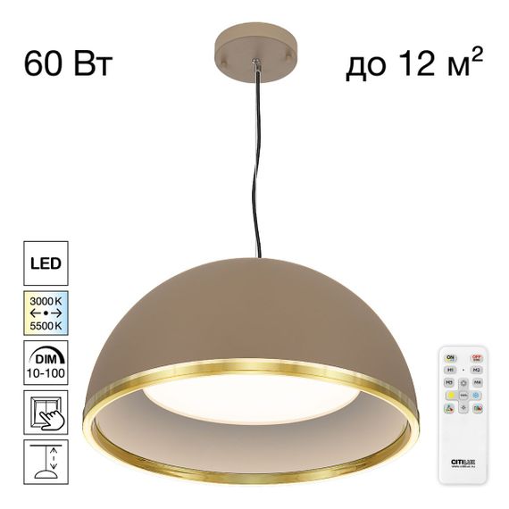 Подвесной светодиодный светильник Citilux Floom CL736252
