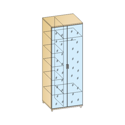 Шкаф для одежды и белья Грейс ШК-5009