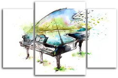 Модульная картина "Арт рояль"