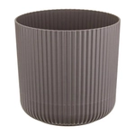Кашпо ВЕЛЬВЕТ D140мм 1,6л с пристегнутым поддоном французcкий серый