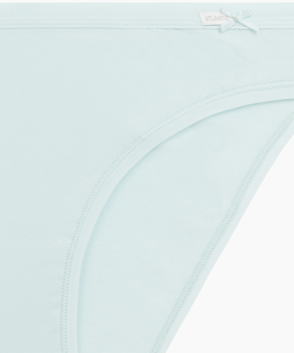 Трусы женские спорт Atlantic, набор из 3 шт., хлопок, бежевые + каменно-серые + мятные, 3CLP-002