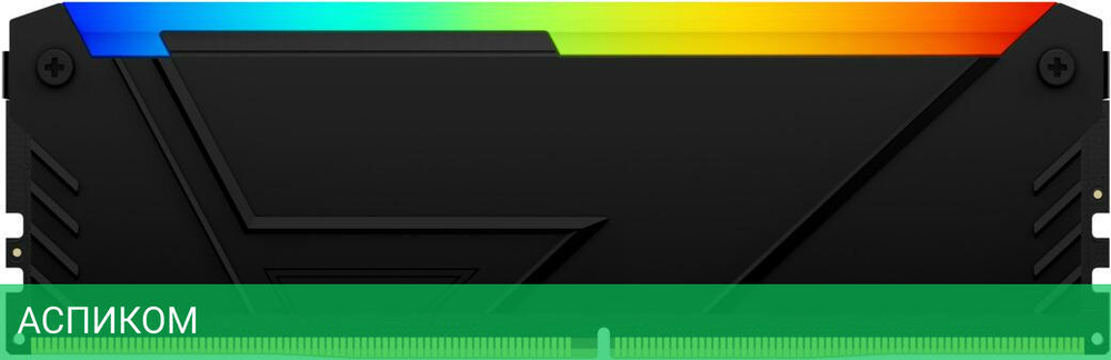 Оперативная память Kingston Fury Beast Black RGB XMP 16GB DDR4 (KF432C16BB2A/16)