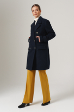 0108 Пальто женское (темно-синий)