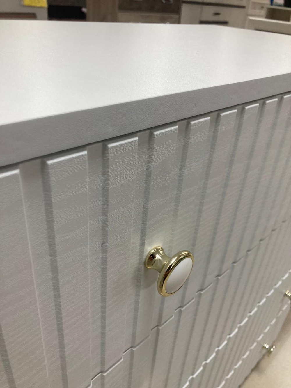 Комод-4 МДФ 4 ящика Белый/бел.береза