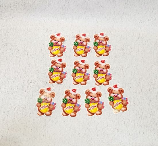 Новогодние малышки-открытки, (10 шт.)