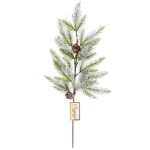 Ветка декоративная «Еловая зима» 64 см