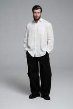 Рубашка льняная | ivory