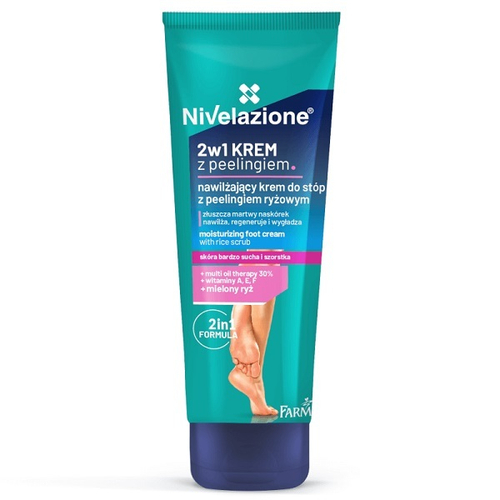 Увлажняющий крем-пилинг для ног 2в1 с Рисовым скрабом Farmona Nivelazione Moisturizing Foot Cream with Rice Scrub 100мл