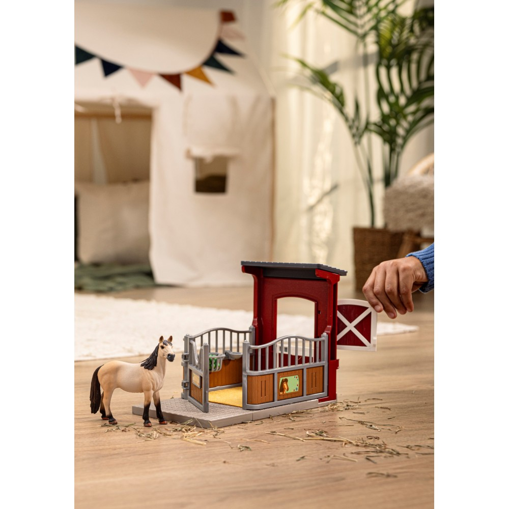 Schleich Farm World - Бокс для жеребенка с кобылой мустанга 42724