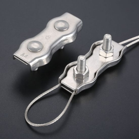 Зажим дуплекс для троса ⌀3 мм нержавеющий