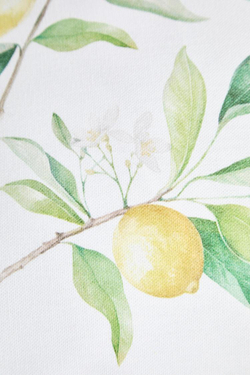 ZARA HOME ЧЕХОЛ ДЛЯ ДЕКОРАТИВНОЙ ПОДУШКИ С ПРИНТОМ «ЛИМОНЫ», БЕЛЫЙ