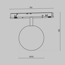 Трековый светильник Maytoni Technical TR038-4-5W3K-WW-DS