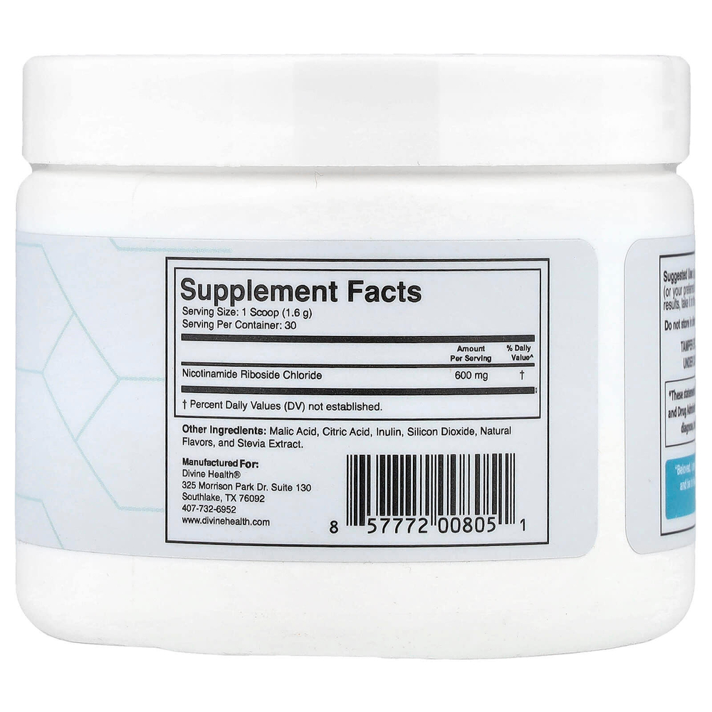 Divine Health, Компания Dr. Coliber MD, NAD+, со вкусом лимона и лайма, 48 г (1,69 унции)